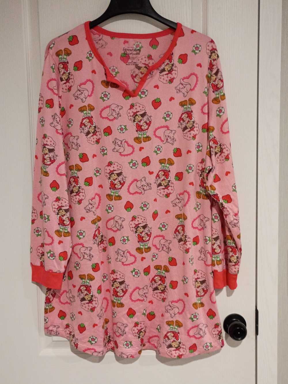 The World Of Strawberry Shortcake - Long-Sleeve Pajama Nightgown - 3X